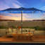 Parasol de patio rectangulaire de 15 pi avec lumières solaires, parasol de table de marché double face-2045596207