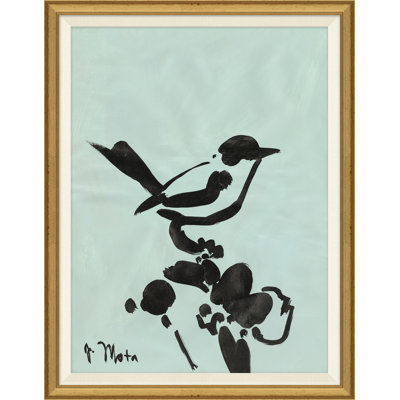 Oiseau, série xiv - peinture à cadre