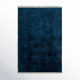 Clio Solid Color Hand Loomed Wool Area Rug in Blue