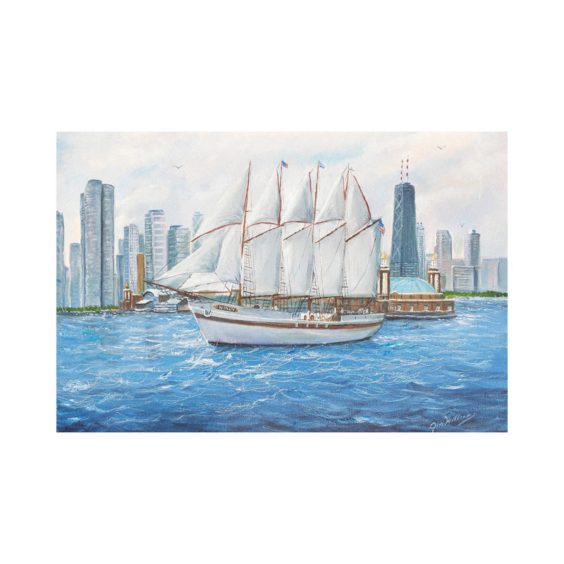 The Windy 1 Piece Wrapped Canvas Painting, 101.6 cm H x 66.04 cm W x 3.175 cm D