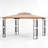 13'x11' Double-Roof Patio Gazebo with Mosquito Netting,Heavy Duty Gazebos Shelter Party Tent-129983633-123780555