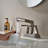 ALPHAUCET Centerset Two-Handle Pull-Out Sprayer Bathrrom Faucet in Brushed Nickel-117791886