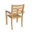 Catalina Stacking Teak Patio Dining Chairs