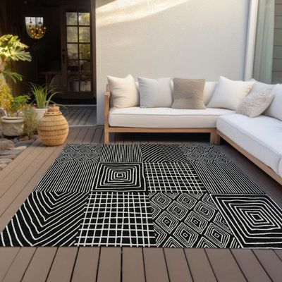 Tapis intérieur / extérieur noir Owen 