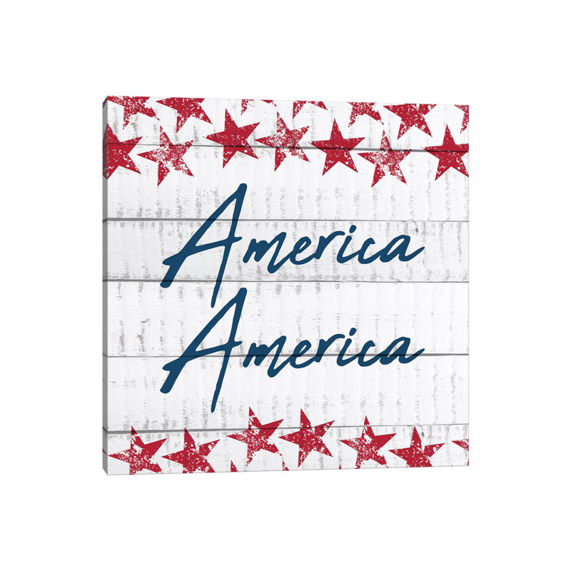 America America by Kimberly Allen - Wrapped Canvas Gallery-Wrapped Canvas Giclée, 30.48cm H x 30.48cm W