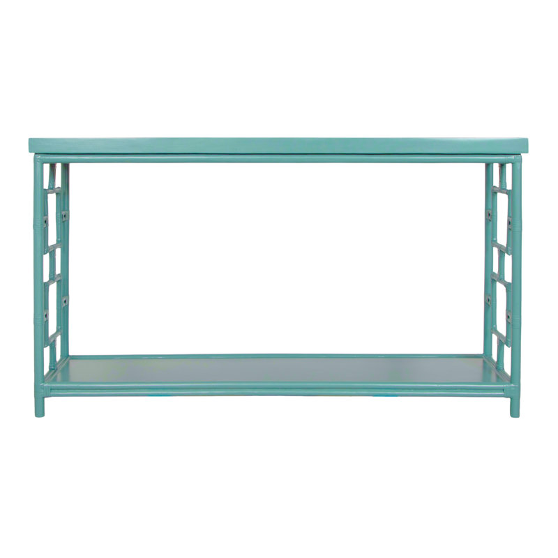 Sobe 60'' W Console Table, Turquoise