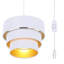 Luminaire suspendu tambour 1 lumière Daivon-86883340