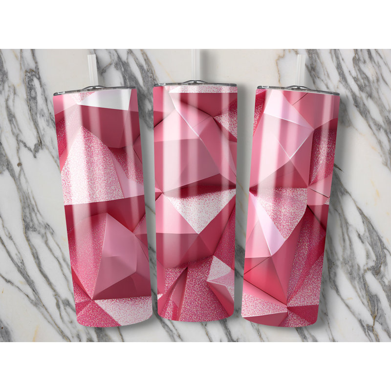 Choose Handmade Tumblers 591ml Vacuum Insulated Stainless Steel (18/8) Travel Tumbler with Straw