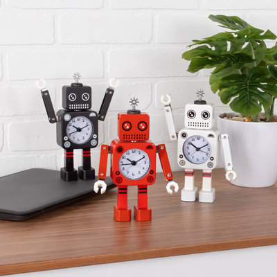 Robot Metal Alarm Clock