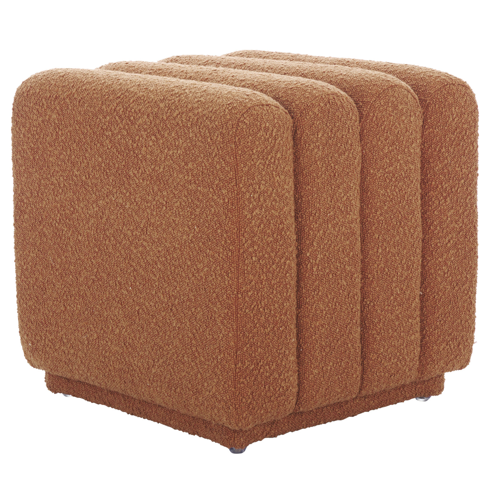 19" Square Ottoman, Rust