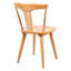 Chaise en bois massif Brannagh avec dossier en forme de Y de 19,3 po de largeur et de style scandinave moderne-836481053
