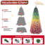 Arbre de Noël 7,5 pi en PVC floqué 7,5 pi avec des pointes 1927-1141556838