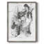 Graphite abstrait I, reproduction encadrée - bois massif-721573716