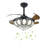 36'' Crystal Ceiling Fan Light with Remote Control