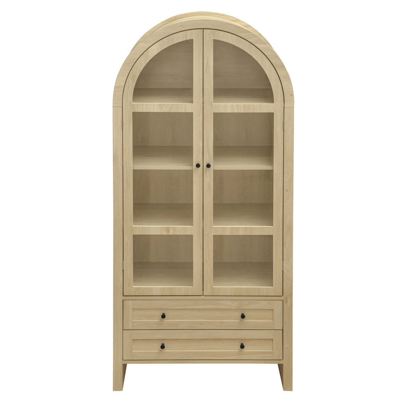 Rangement moderne en bois avec 2 tiroirs, charnière à 180 degrés et unité de cuisine à 5,16 po avec 4 panneaux stratifiés intérieurs