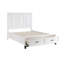 Lit plateforme grand blanc avec tiroirs de rangement et meubles de chambre à coucher en bois 1pc-1334511462
