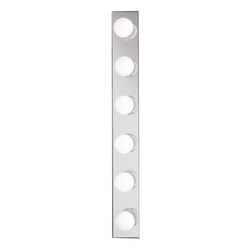 Chairez Chrome 36-inch 6-Light Bath Bar, Chrome