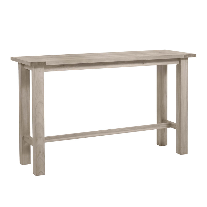 Table de bar Croquet Teak - Huître, Teck huître