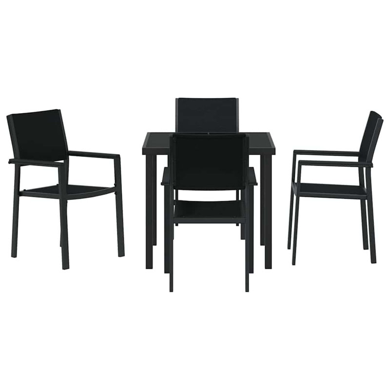 4 - Person Patio Dining Set with, 73cm H x 80cm W x 80cm D