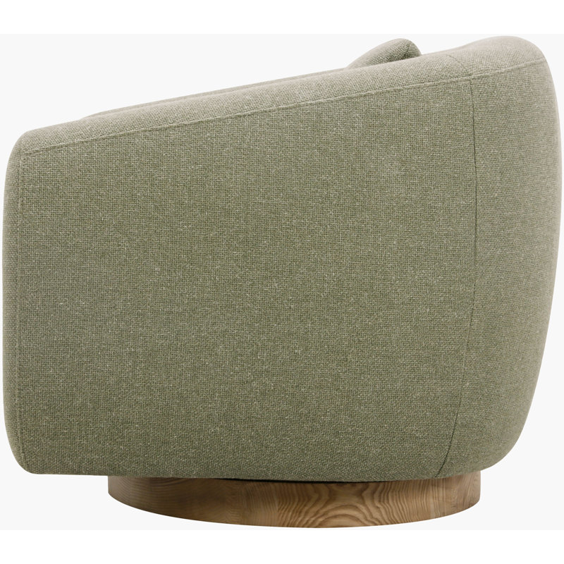 Becki Owens x Surya Loma Swivel Chair, Green