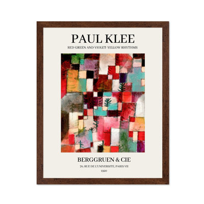 Paul Klee - Rythmes rouge-vert et violet-jaune