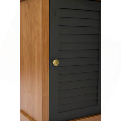 Grande bibliothèque de coin arquée avec porte à volet, vitrine d'angle étroite en bois, support de rangement sur pied pour le salon, la chambre à coucher et les petits espaces