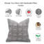 Housse de coussin en lin faite à la main à motif de blocs Ulta Kamal, accent bohème moderne - 16 x 16 po-1395746770