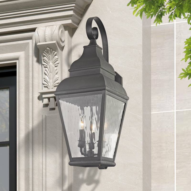 Anousha Solid Brass Wall Light, Charcoal