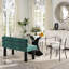 Ensemble de salle à manger moderne 3/5 PCS, table en verre trempé, 2/4 chaises en peluche et banc pour cuisine / salon-1213444924-1213444925-1213444922