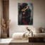 «Dramatic Romantic Couple Dance», reproduction d'art sur toile texturée - Urban Studio-1509849616