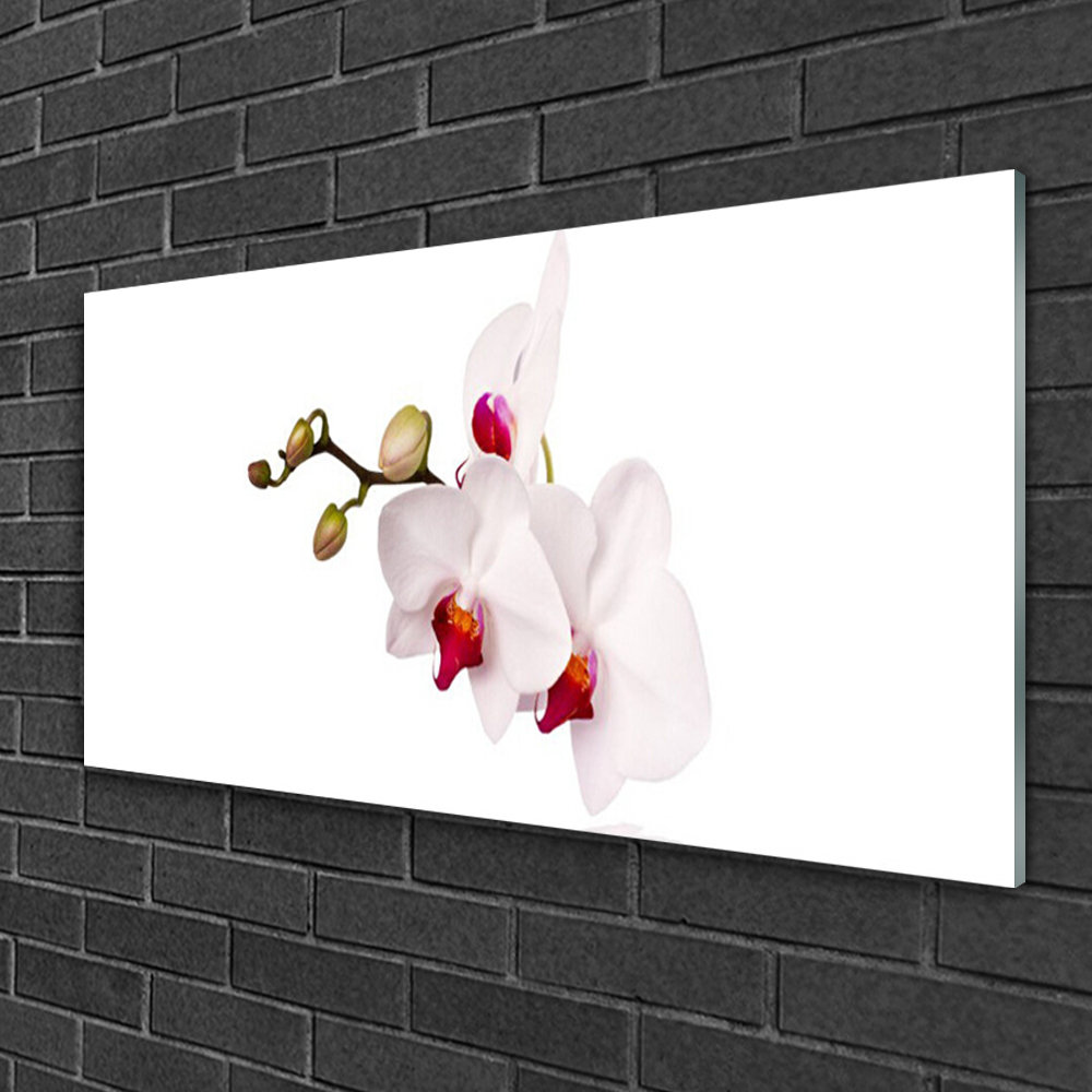 Glasbild Blumen Floral