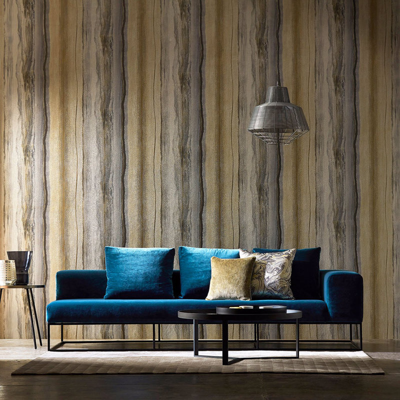Vitruvius Wallpaper, Copper/Ruby