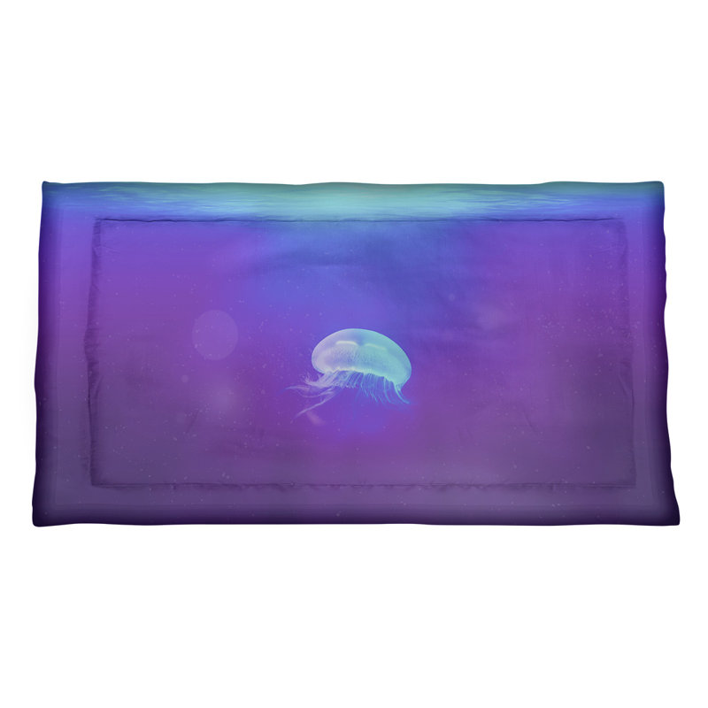 Taie décorative Katelyn Smith Jellyfish, Simple, Polyester