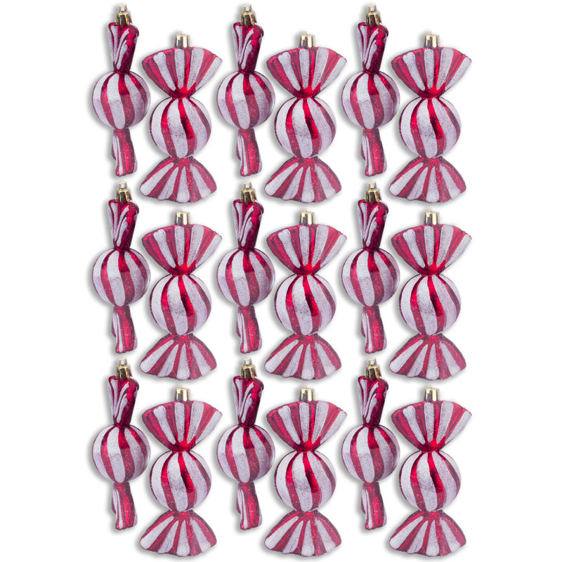 Ensemble d'ornement 18 pièces, Rouge