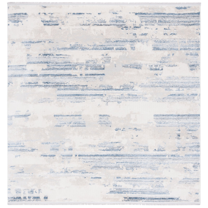 Tapis abstrait Merrymount Whisper Performance, Carré 6 pi 7 po