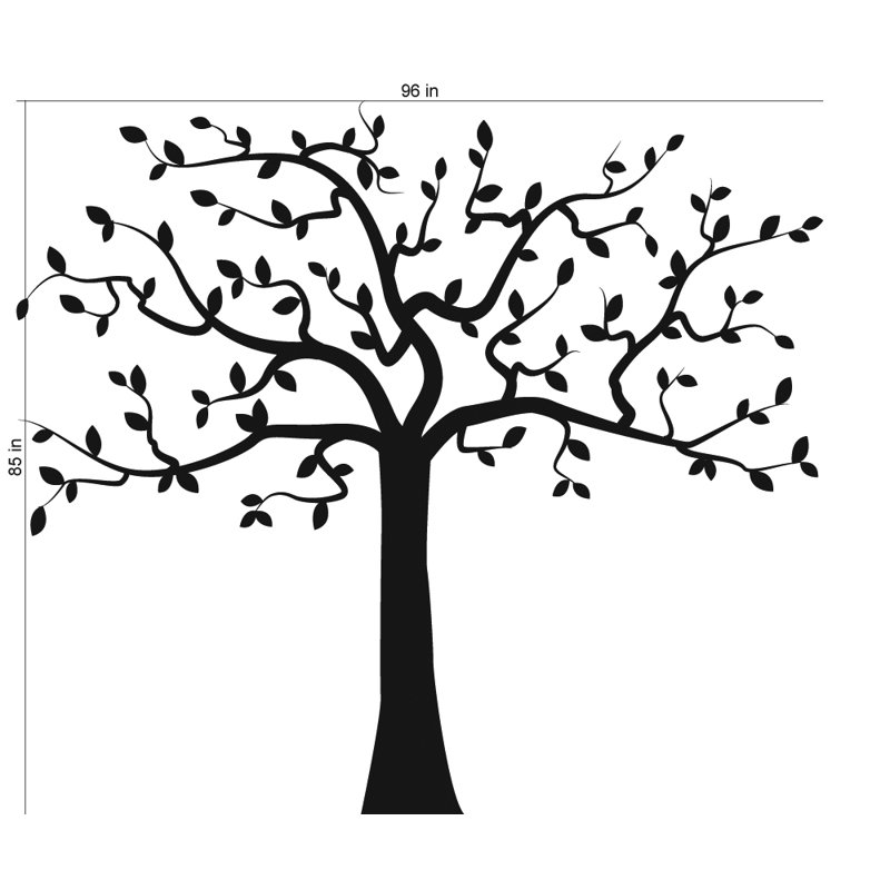 Décalcomanie murale chambre d’arbre family, Schéma B