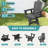 Hdpe Outdoor Swivel Dining Chair Gray Hdpe Frame Swivel Dining Chair With Cloud Backrest-95132515