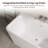 55‘’ Freestanding Soaking Acrylic Bathtub