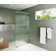 Gaia 40 in. x 78 in. Frameless Fluted Single Fixed Shower Panel