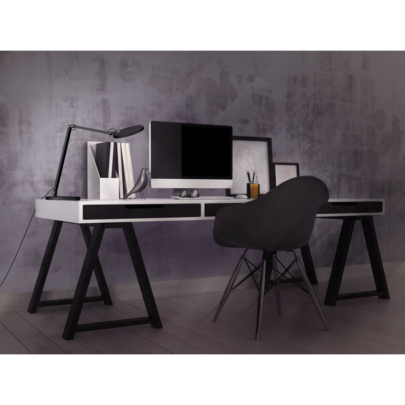 Flex Adjustable Aluminum Desk Lamp, Black