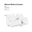 MOTION LOVESEAT en brun foncé