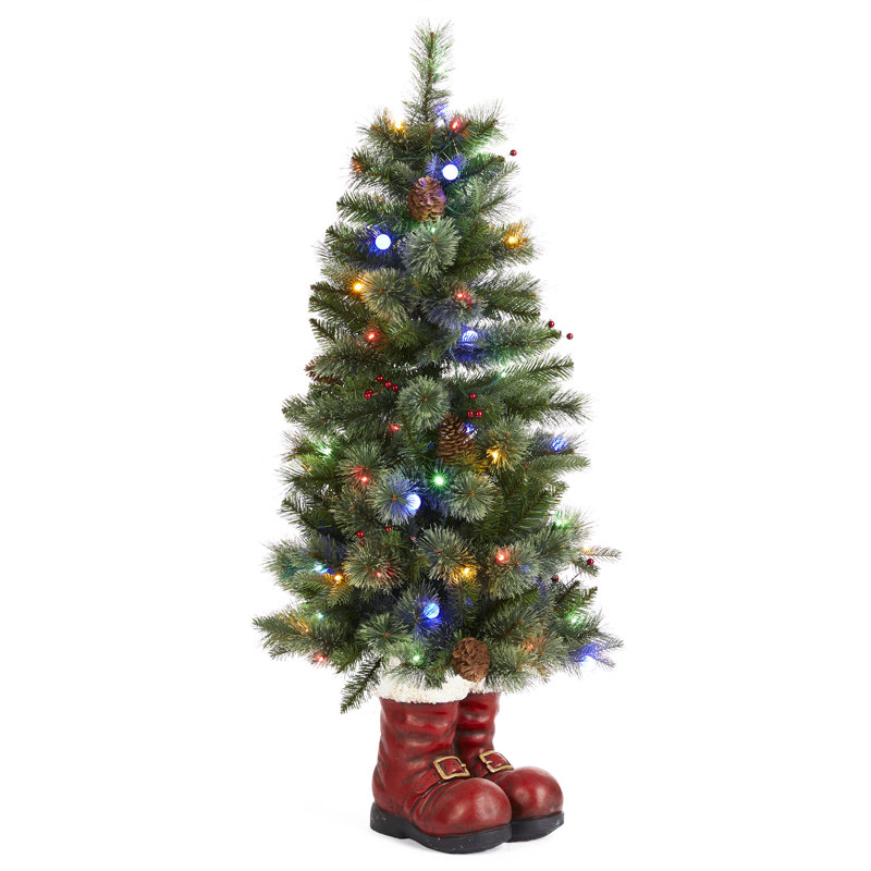 Arbre de Noël DEL 4,5 pi avec lumières multicolores