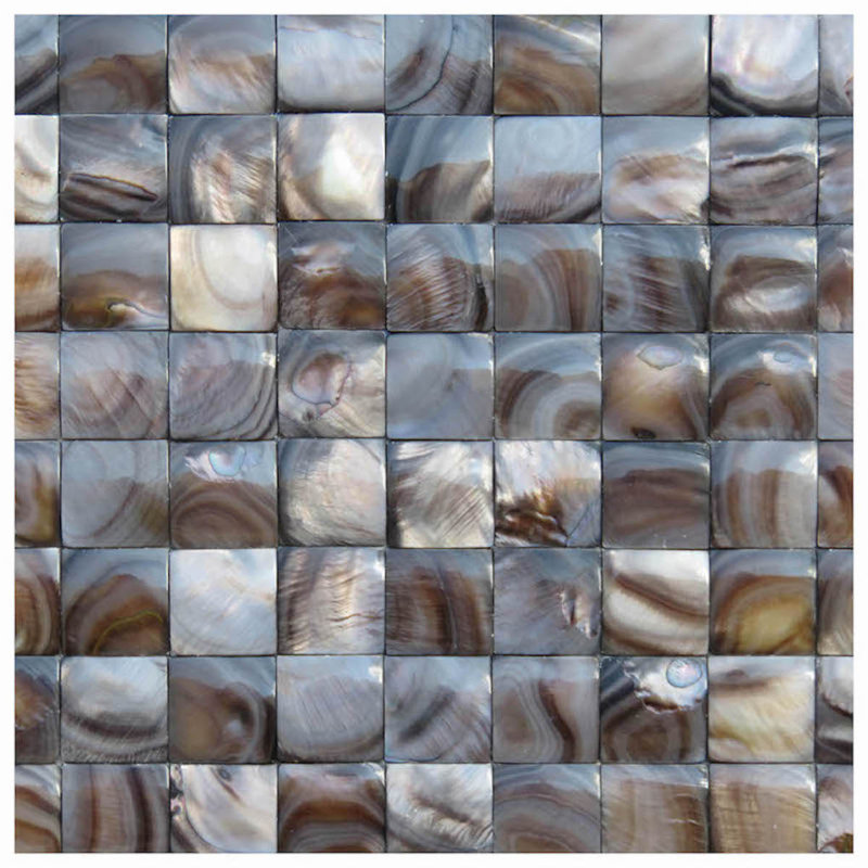 Savona 0.8" x 0.8" Seashell Grid Mosaic Wall Tile