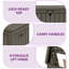 Balconera Deck Box 112.7cm W 340L Lockable Deck Box-123416435