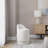 18" Upholstered Vanity Stool With Swivel In Cream Fabric-665496902