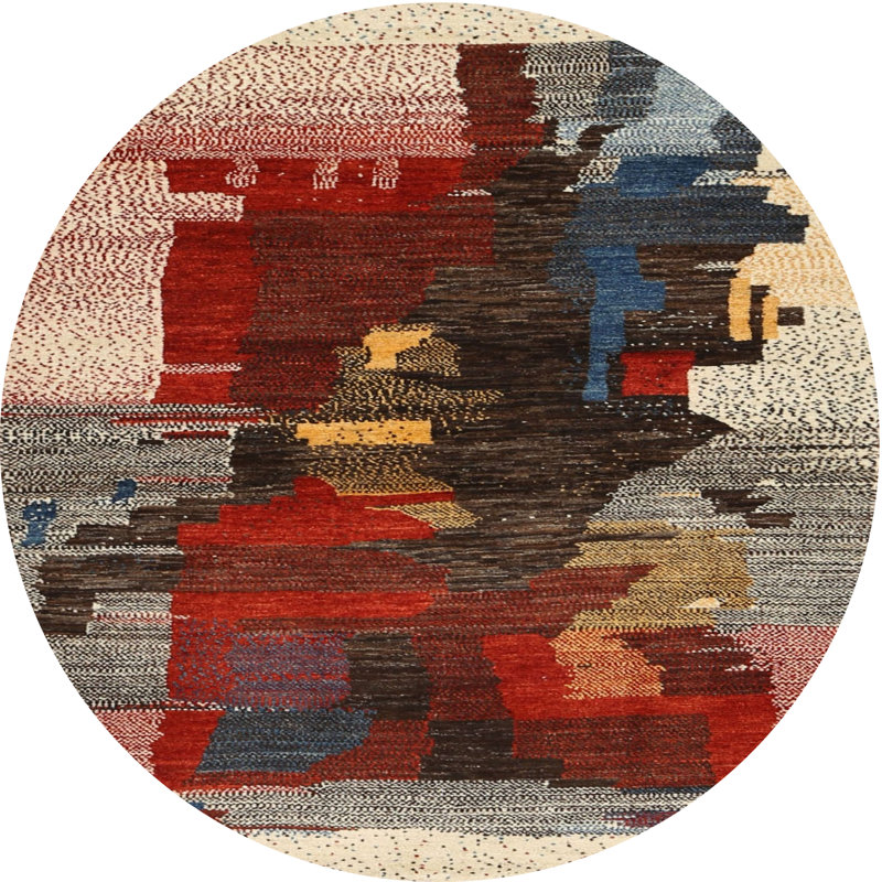 Adalena Abstract Indoor Rug, Round 3'