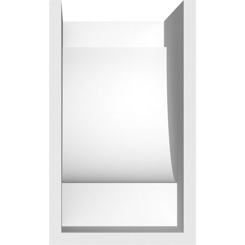 Queue de chevron standard en PVC de qualité architecturale Alpine, H 10 po x L 6 po x P 12 po