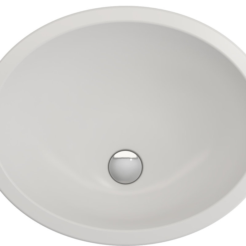 Parma 22.4'' L Bathroom Sink, Matte White