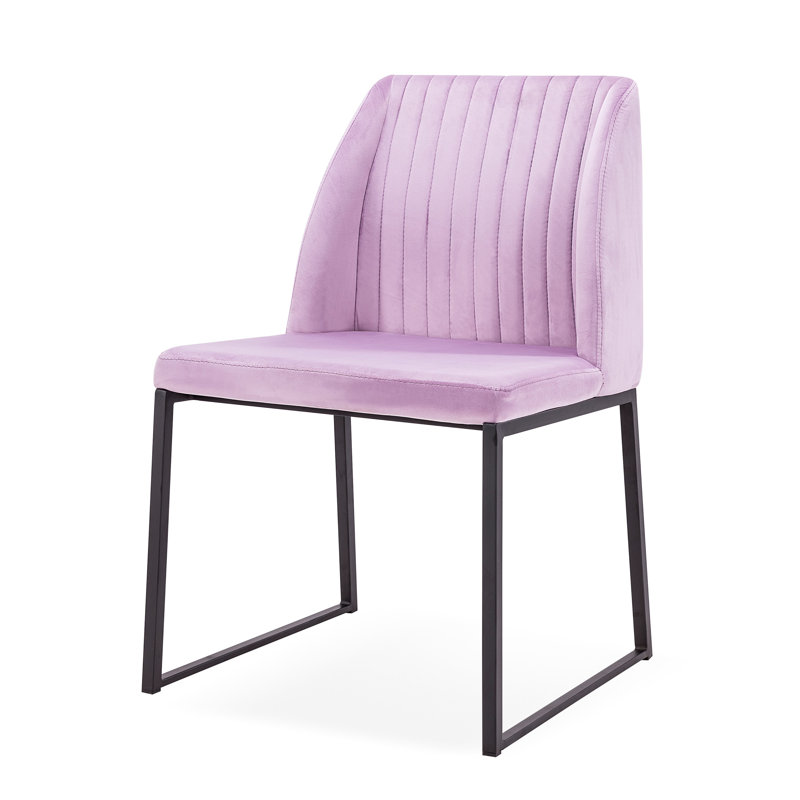 Chaise d'appoint Daphne, Lilas / noir
