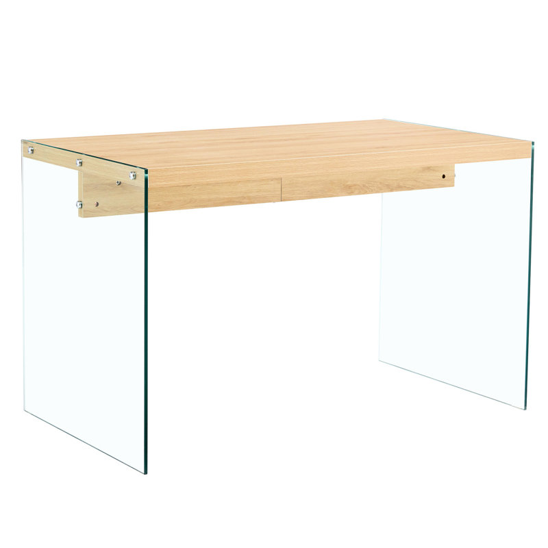 Table basse transparente en verre trempé avec construction, et attrayante, facile à assembler, surfaces pour articles ménagers, construction esthétique moderne, assemblage pour la décoration intérieure